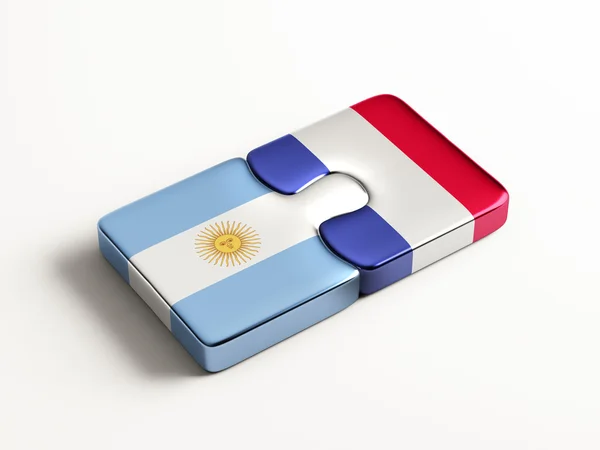 Francia Argentina Puzzle Concepto — Foto de Stock