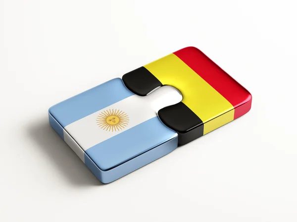 Belgien Argentina pussel koncept — Stockfoto