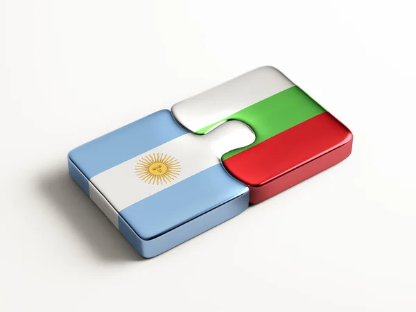 Bulgarie Argentine Puzzle Concept — Photo