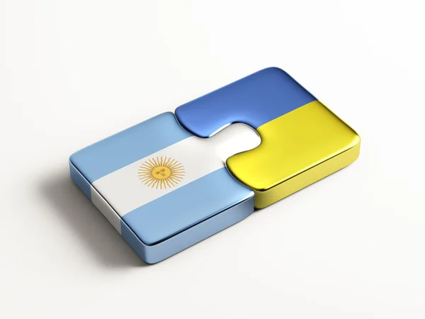 Ukrajina Argentina logická koncepce — Stock fotografie