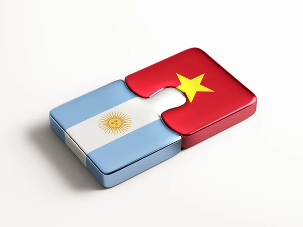 Vietnam Argentina logická koncepce — Stock fotografie