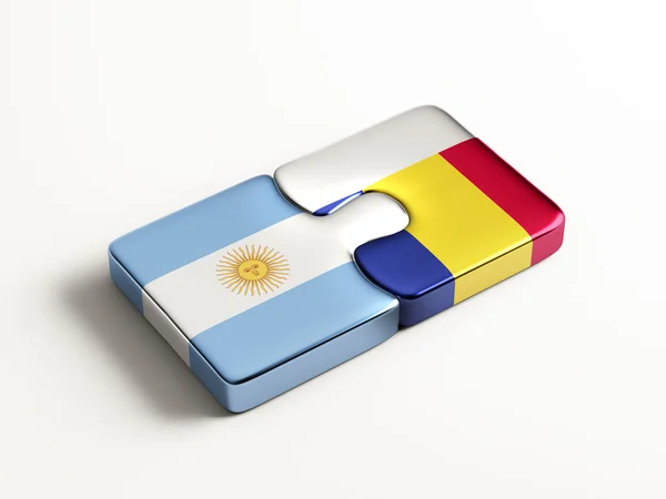 Romania Argentina  Puzzle Concept — Stock Photo, Image