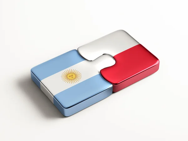 Polonia Argentina Puzzle Concepto — Foto de Stock
