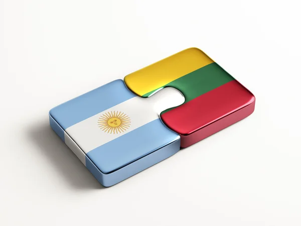Litouwen Argentinië puzzel Concept — Stockfoto