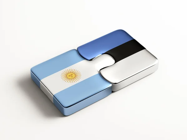 Estonia Argentina Puzzle Concepto — Foto de Stock