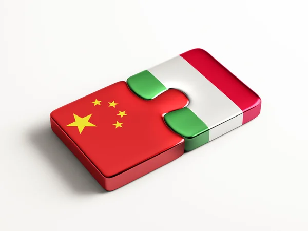 China Italia Puzzle Concepto —  Fotos de Stock