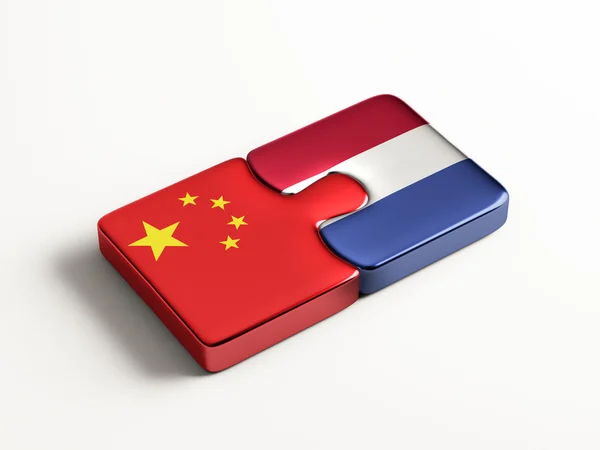 Chiny Holandia logiczne pojęcia — Zdjęcie stockowe