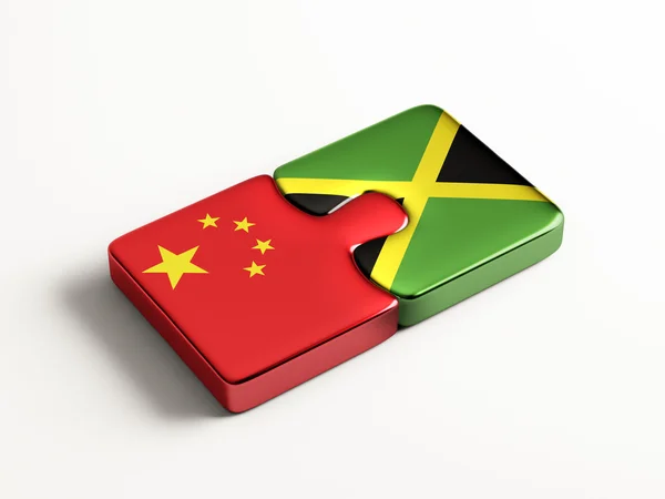 Cina Giamaica Puzzle Concept — Foto Stock