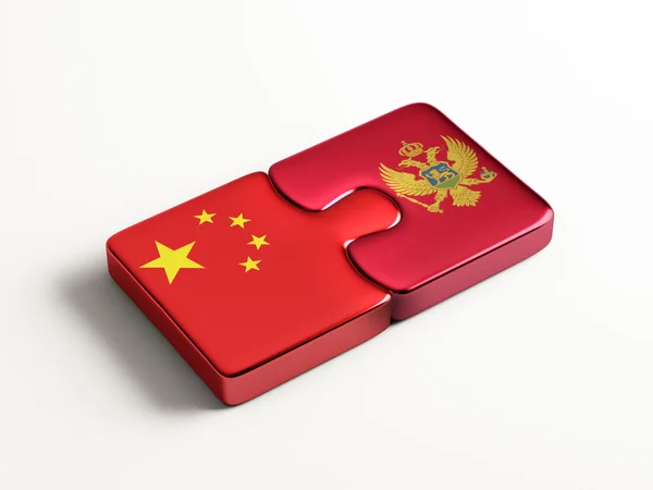 China Montenegro Puzzle Concepto — Foto de Stock