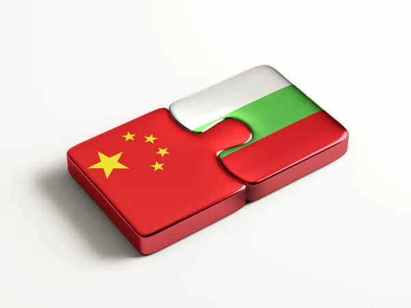 Bulgaria China Puzzle Concepto — Foto de Stock