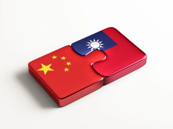 Taiwan China puzzel Concept — Stockfoto