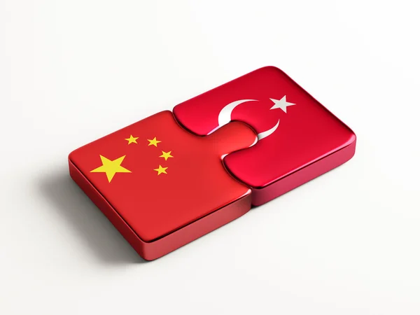 Turquía China Puzzle Concepto — Foto de Stock