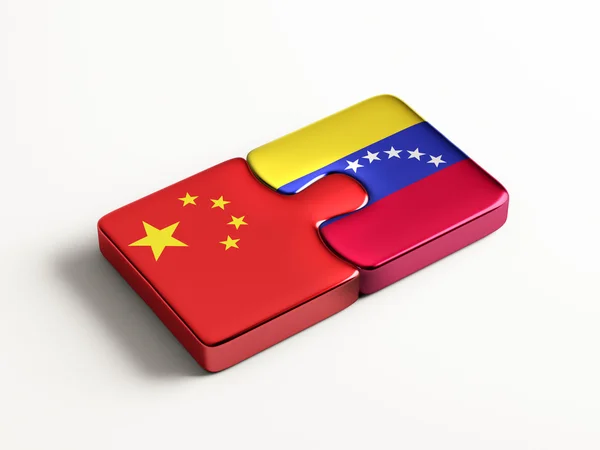 Venezuela China Puzzle-Konzept — Stockfoto