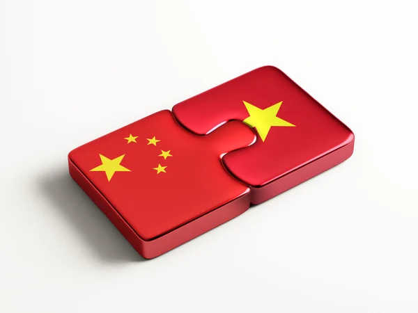 Vietnam China Puzzle-Konzept — Stockfoto