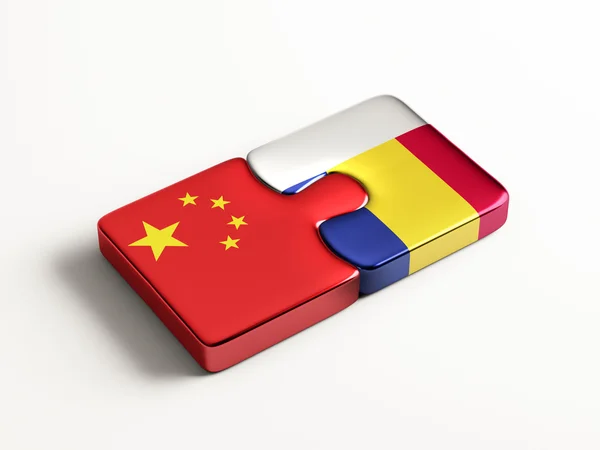 Rumänien China Puzzle-Konzept — Stockfoto