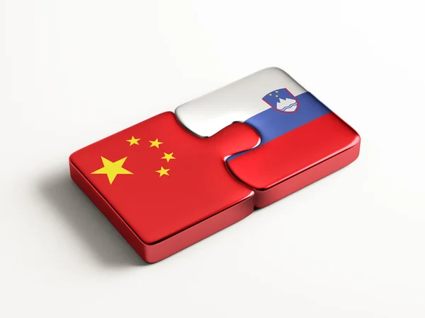 Slowenien China Puzzle-Konzept — Stockfoto