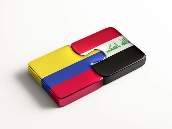 Colombie Irak Puzzle Concept — Photo