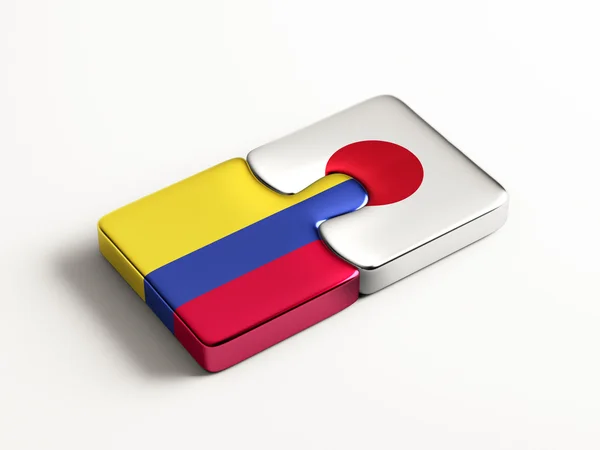 Colombie Japon Puzzle Concept — Photo