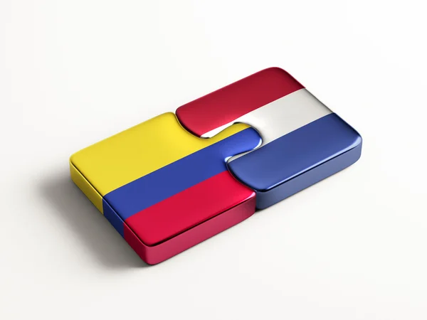 Colombia Olanda Puzzle Concept — Foto Stock