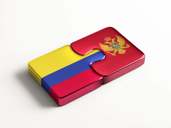 Colombia Montenegro puzzel Concept — Stockfoto