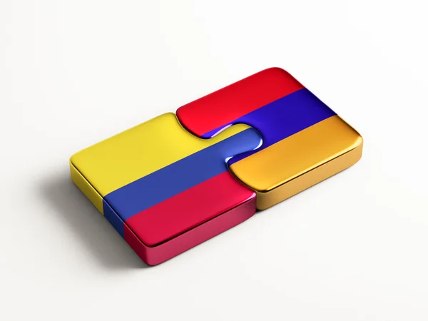 Arménie Colombie Puzzle Concept — Photo