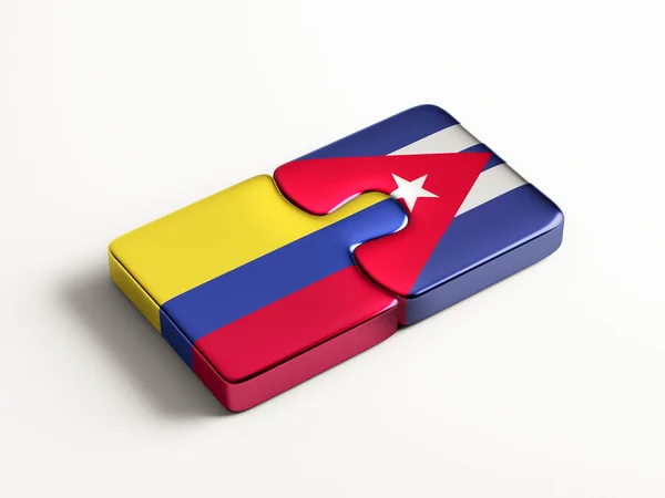 Kuba Kolumbien Puzzle-Konzept — Stockfoto