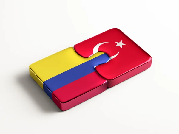 Türkei Kolumbien Puzzle-Konzept — Stockfoto