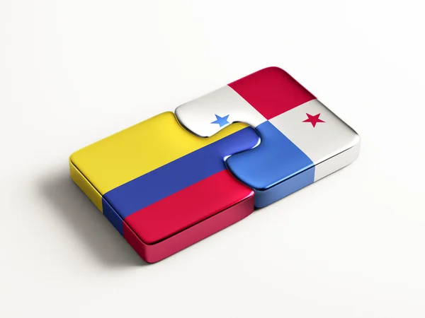 Panama Colombia  Puzzle Concept — Stock Photo, Image