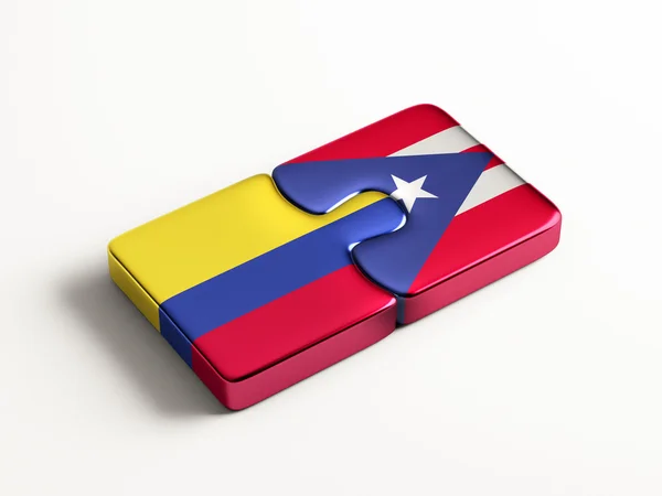 Puerto Rico Colombia puzzel Concept — Stockfoto