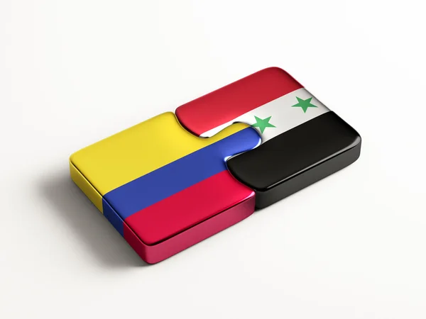 Syrie Colombie Puzzle Concept — Photo