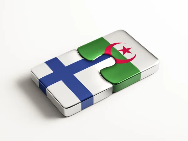 Finland Algeriet pussel koncept — Stockfoto