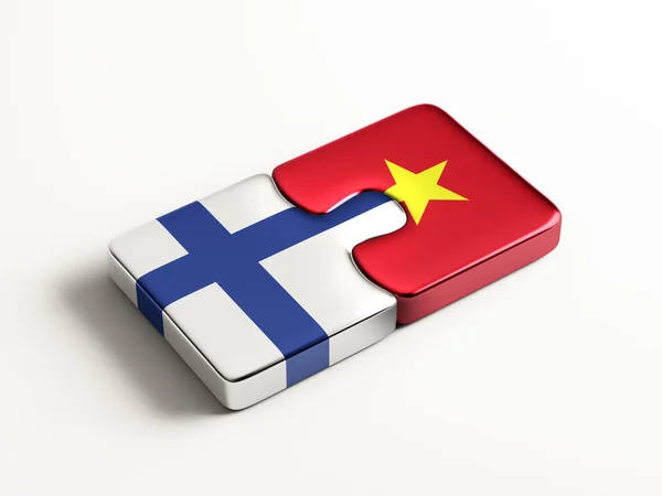 Vietnam Finland puzzel Concept — Stockfoto