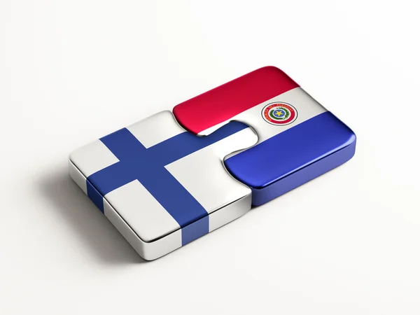 Paraguay Finland  Puzzle Concept — Stock Photo, Image