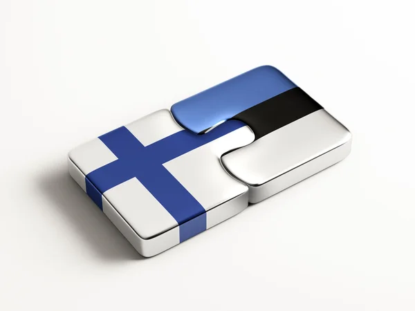 Estonia Finland  Puzzle Concept — Stock Photo, Image