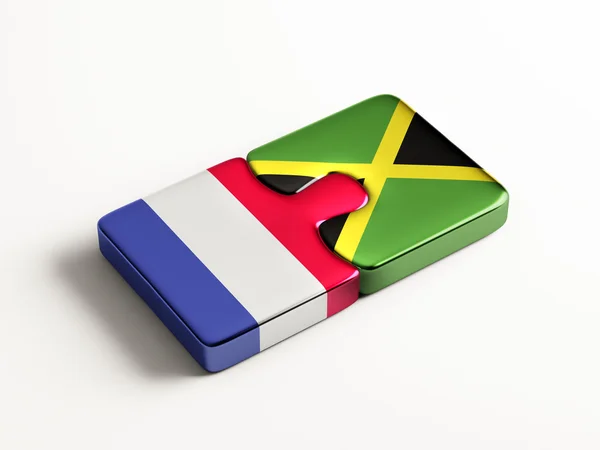 França Jamaica Puzzle Concept — Fotografia de Stock