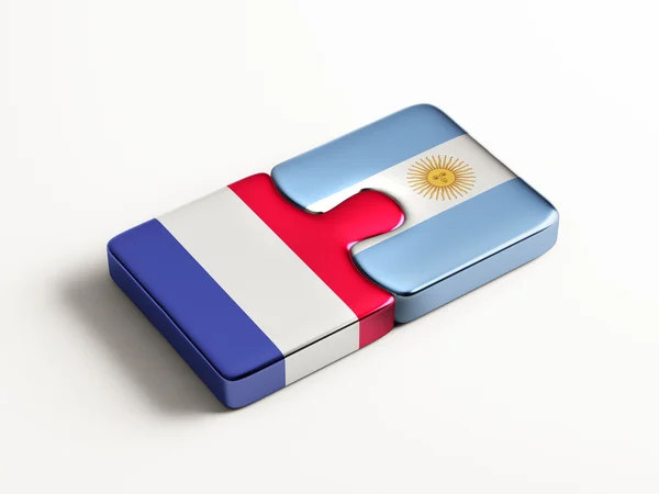 Francia Argentina Puzzle Concepto — Foto de Stock