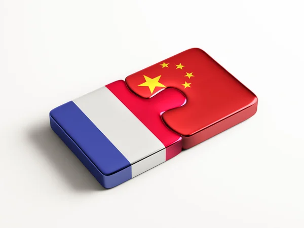 France China  Puzzle Concept — Stock Photo, Image