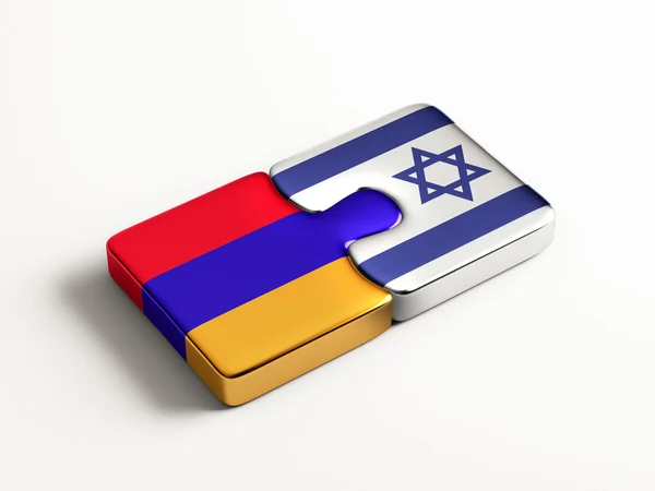 アルメニア イスラエル パズル コンセプト — ストック写真