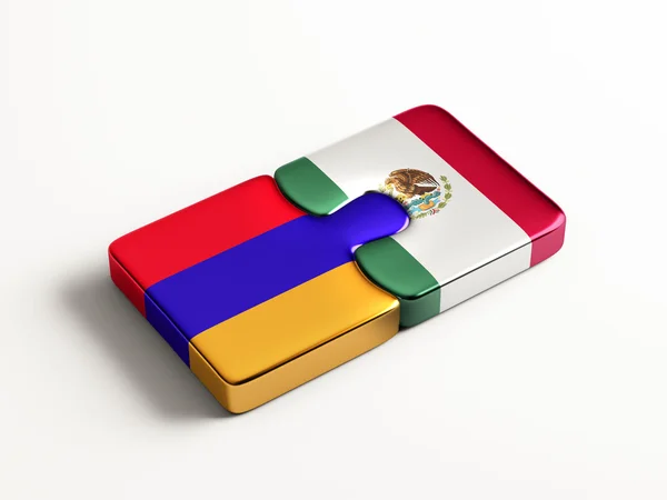 Armenia Mexico  Puzzle Concept — Stock Photo, Image