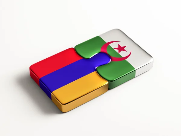 Armenia Algeria  Puzzle Concept — Stock Photo, Image