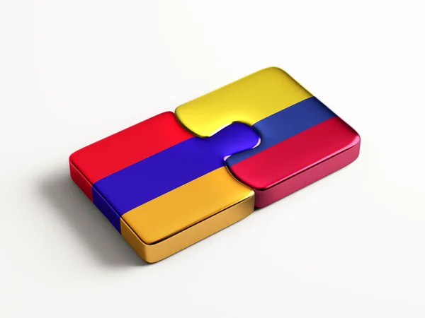 Arménie Colombie Puzzle Concept — Photo