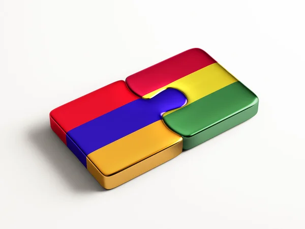 Bolivia Armenië puzzel Concept — Stockfoto