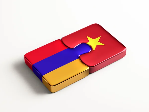 Wietnam Armenia logiczne pojęcia — Zdjęcie stockowe