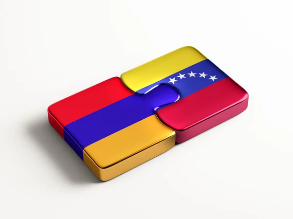 Venezuela Armenia Concetto Puzzle — Foto Stock