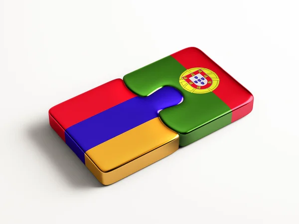 Portugal Armenia Puzzle Concepto —  Fotos de Stock