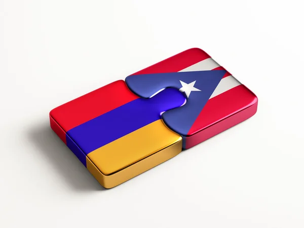 Porto Rico Arménie Puzzle Concept — Photo