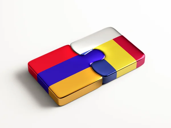 Romania Armenia  Puzzle Concept — Stock Photo, Image