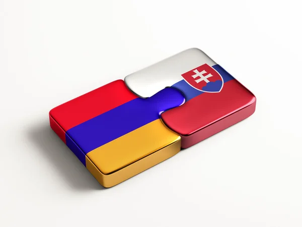 Slovacchia Armenia Puzzle Concept — Foto Stock