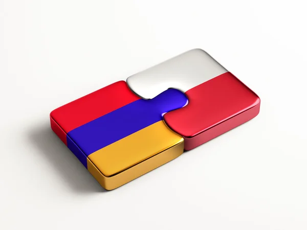 Pologne Arménie Puzzle Concept — Photo