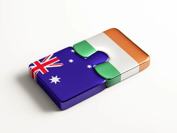 Australia Ireland  Puzzle Concept — Stock Photo, Image